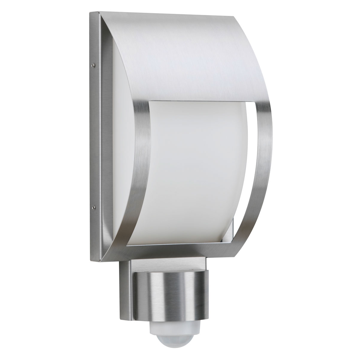 Designerska lampa ścienna HONOLD z czujnikiem ruchu 180x385 - polerowana stal nierdzewna