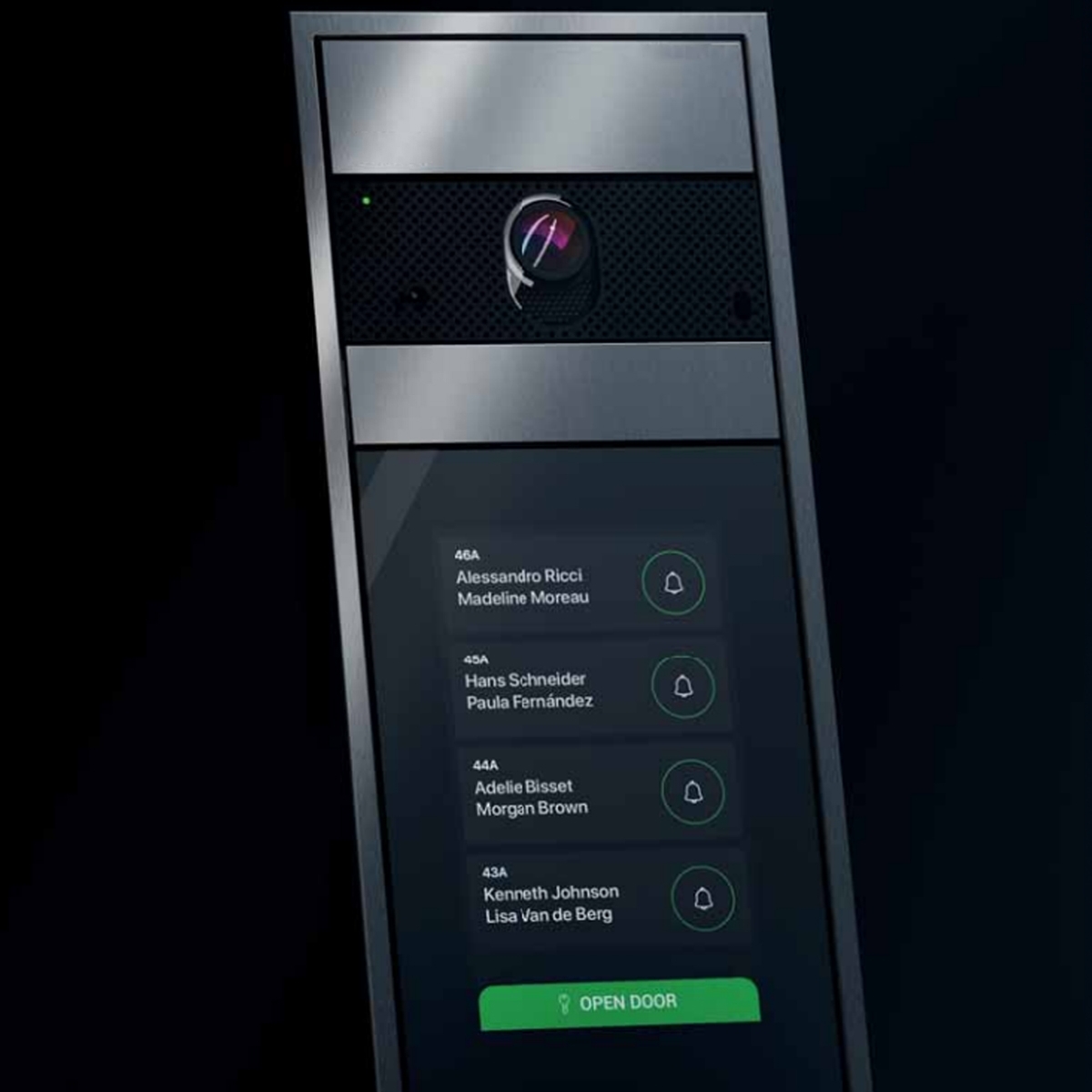 3c692b946fa60d864c19ea748d6ab5eba822a179 Stainless steel video doorbell pedestal designer - RAL of your choice - COMELIT Ultra Touch - complete set