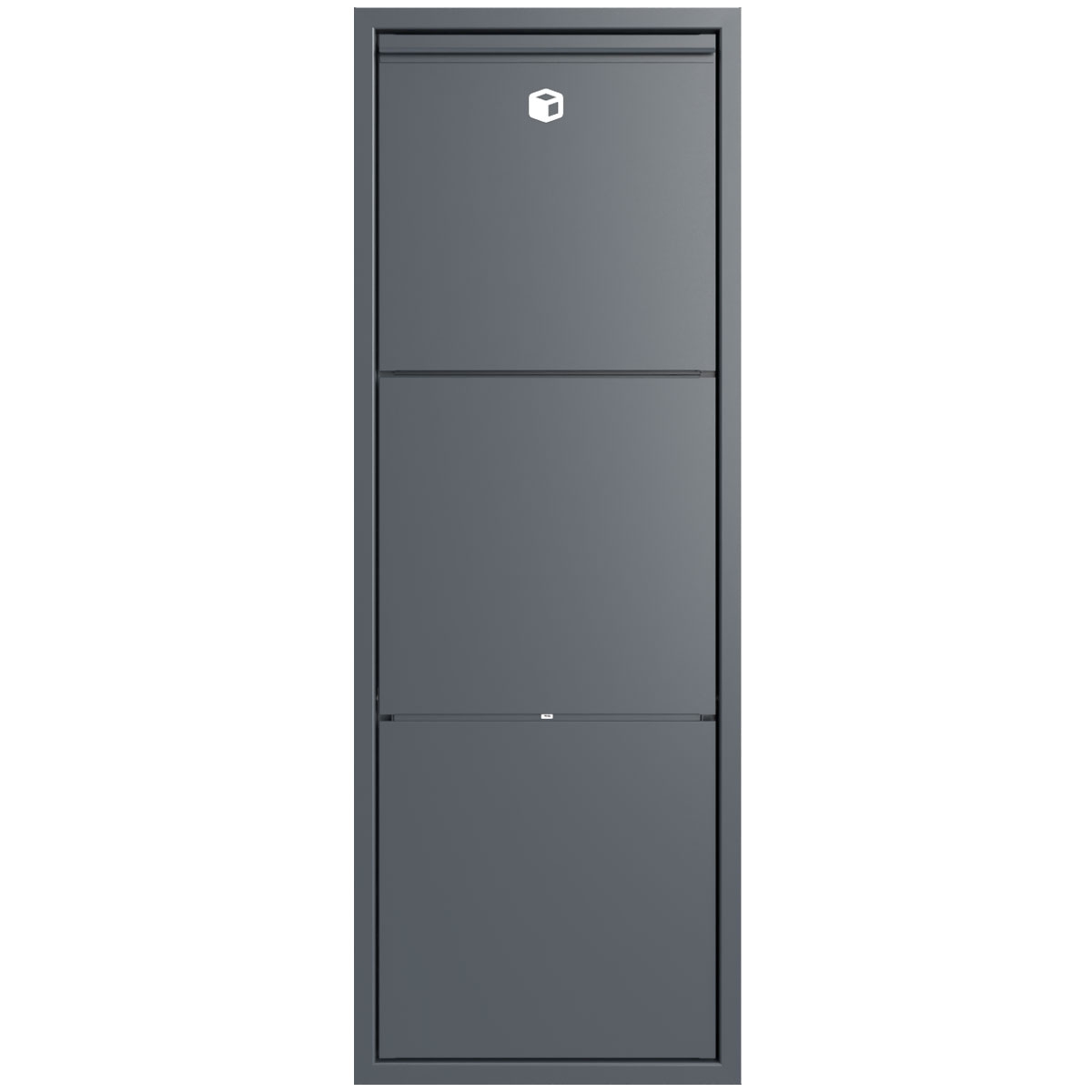 Design flush-mounted parcel box GOETHE - lock system - RAL of your choice Design flush-mounted parcel box GOETHE - lock system - RAL of your choice