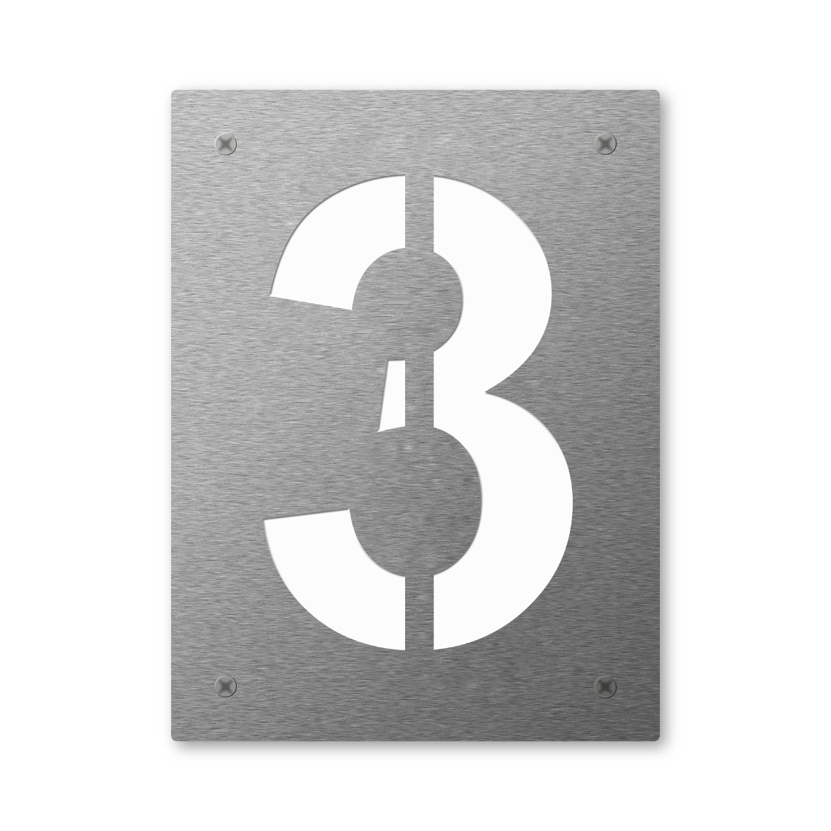 e3e81bf2a8337091d62638720fe63483178d569f Stainless steel house number Heym 240mm