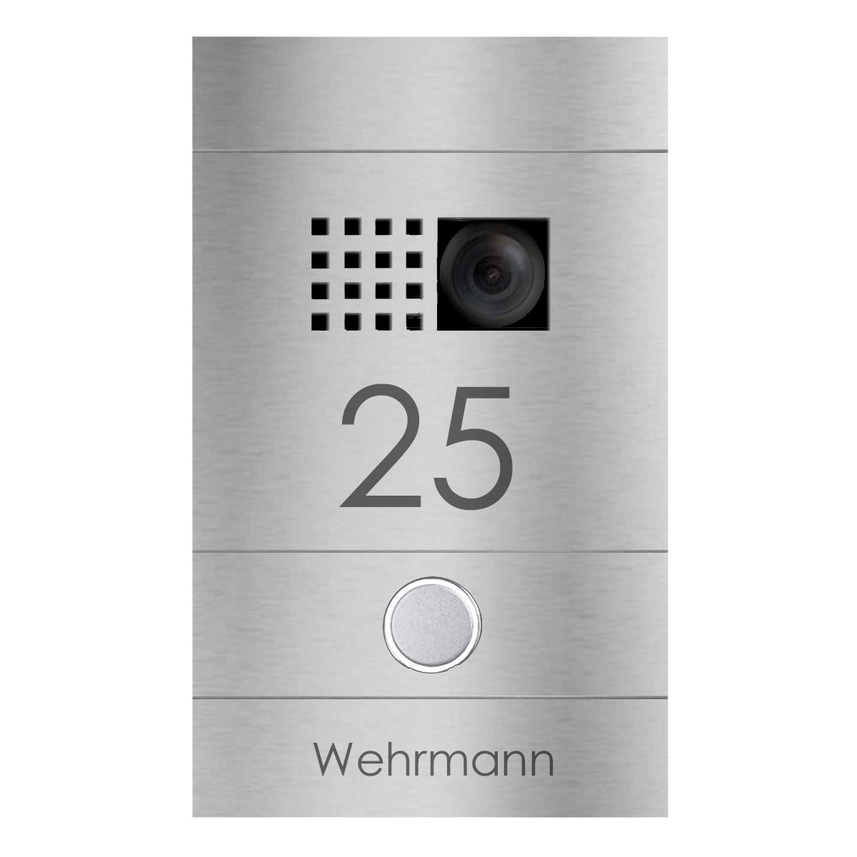 Video Türstation DIVISION 530S - Edelstahl geschliffen - Comelit Ultra VIDEO Komplettset Wifi