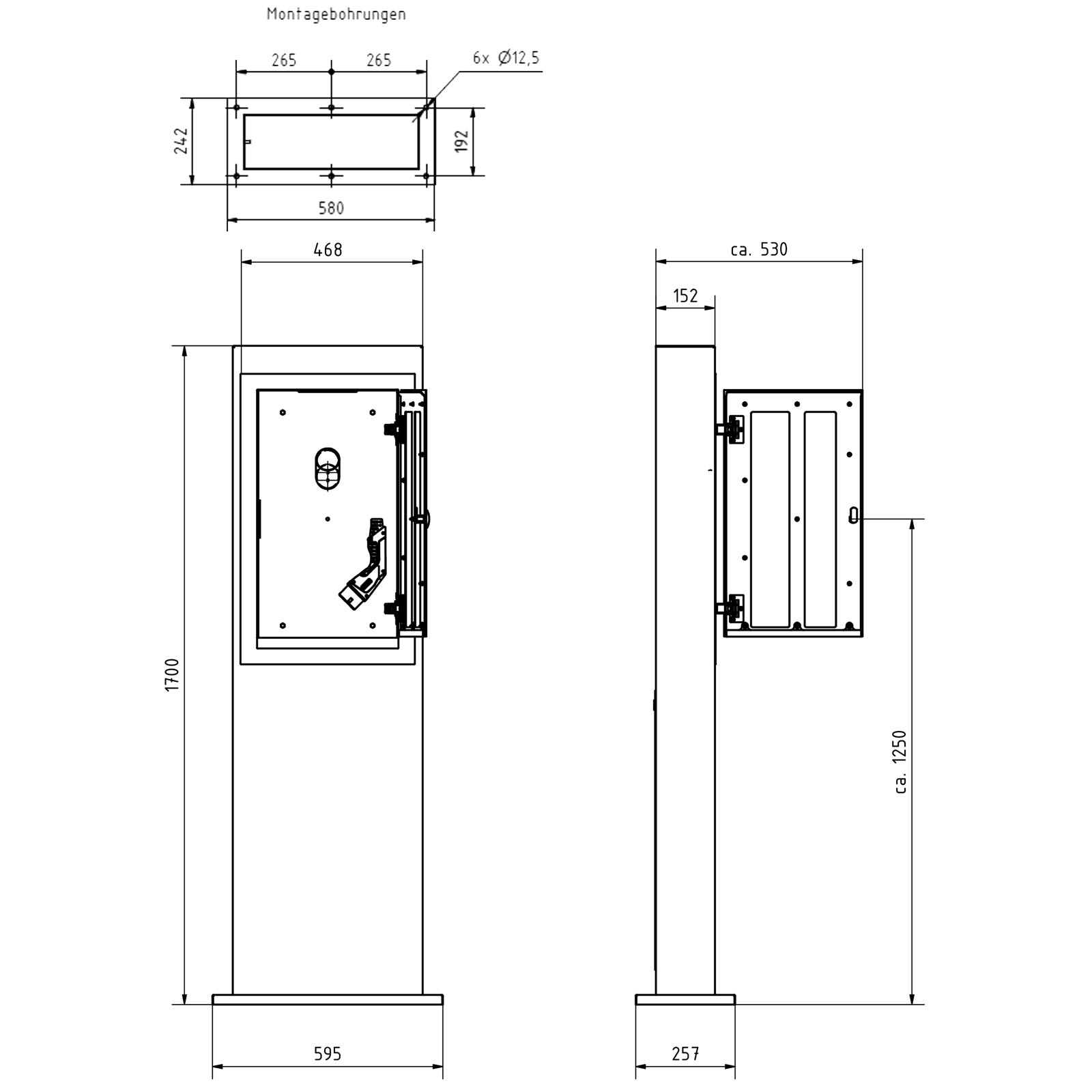 Close BASIC Charge 1X charging pole - 22kW/32A with type 2 charging cable Close BASIC Charge 1X charging pole - 22kW/32A with type 2 charging cable