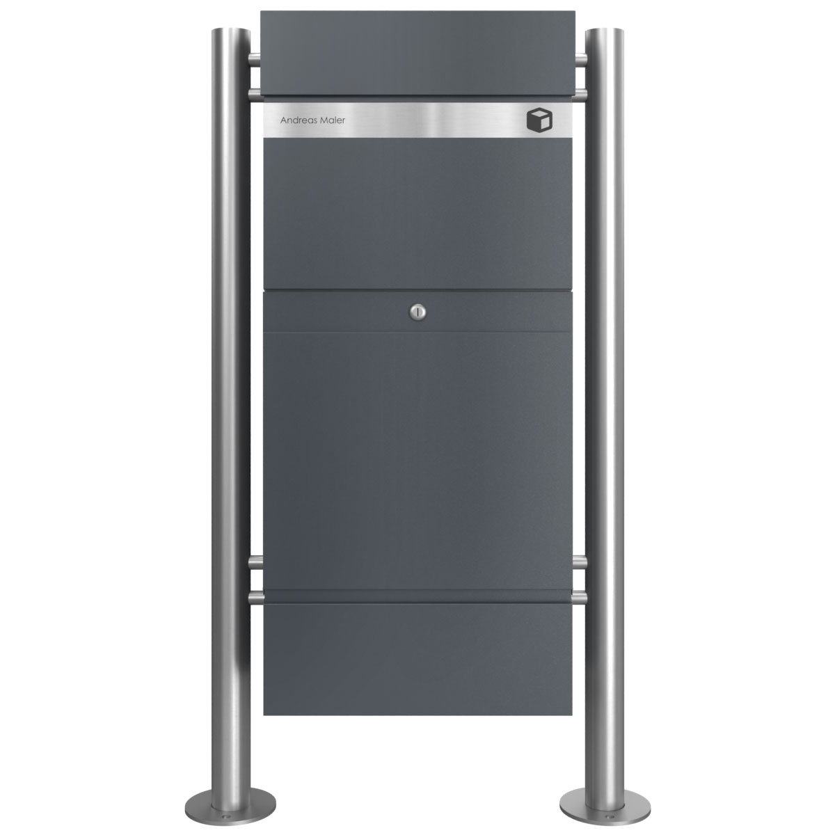 Freestanding parcel letter box KLEIST Edition ST-R - Design Elegance 2 - RAL 7016 anthracite grey Freestanding parcel letter box KLEIST Edition ST-R - Design Elegance 2 - RAL 7016 anthracite grey