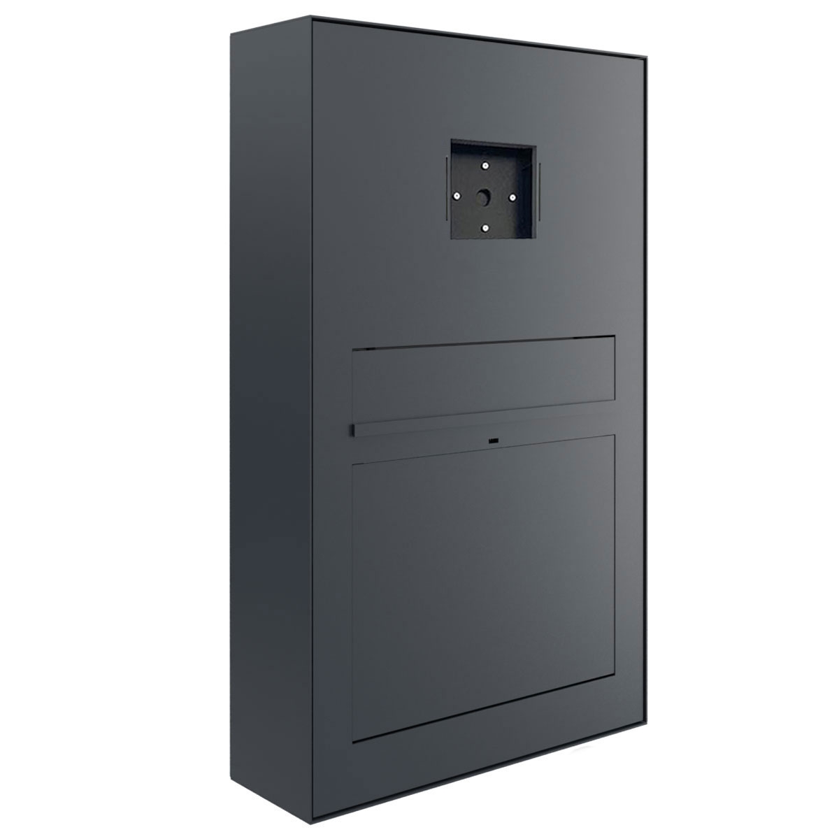 Design Aufputz Briefkasten GRIMM - Farbe nach Wahl - LOXONE Intercom/Code Touch 1x1 vorbereitet