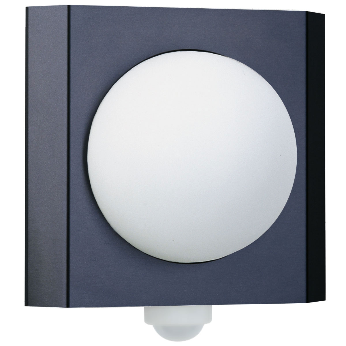 4e83d8c9ca8579b881cb9cff6832f221fbd7e34e Design wandlamp GUTENBERG met bewegingsmelder 250x275 - roestvrij staal met poedercoating - RAL naar keuze