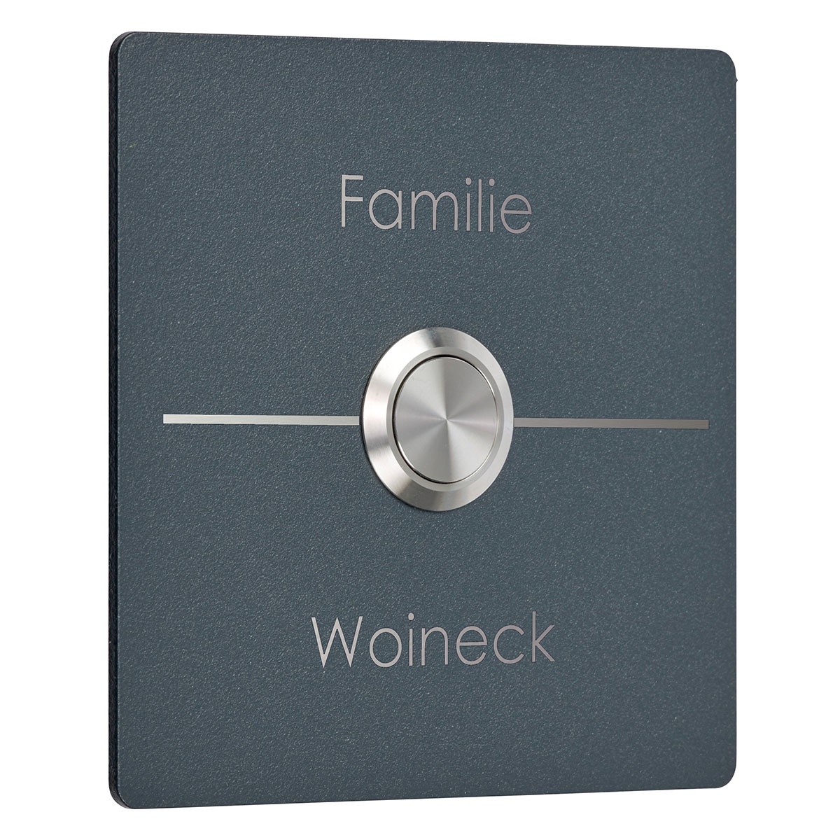 1b8ebd5d36bccf52611ec4446ee6d3aff81a6190 Stainless steel bell plate BASIC Elegance I 421E1-9090 powder-coated - QUADRATIC