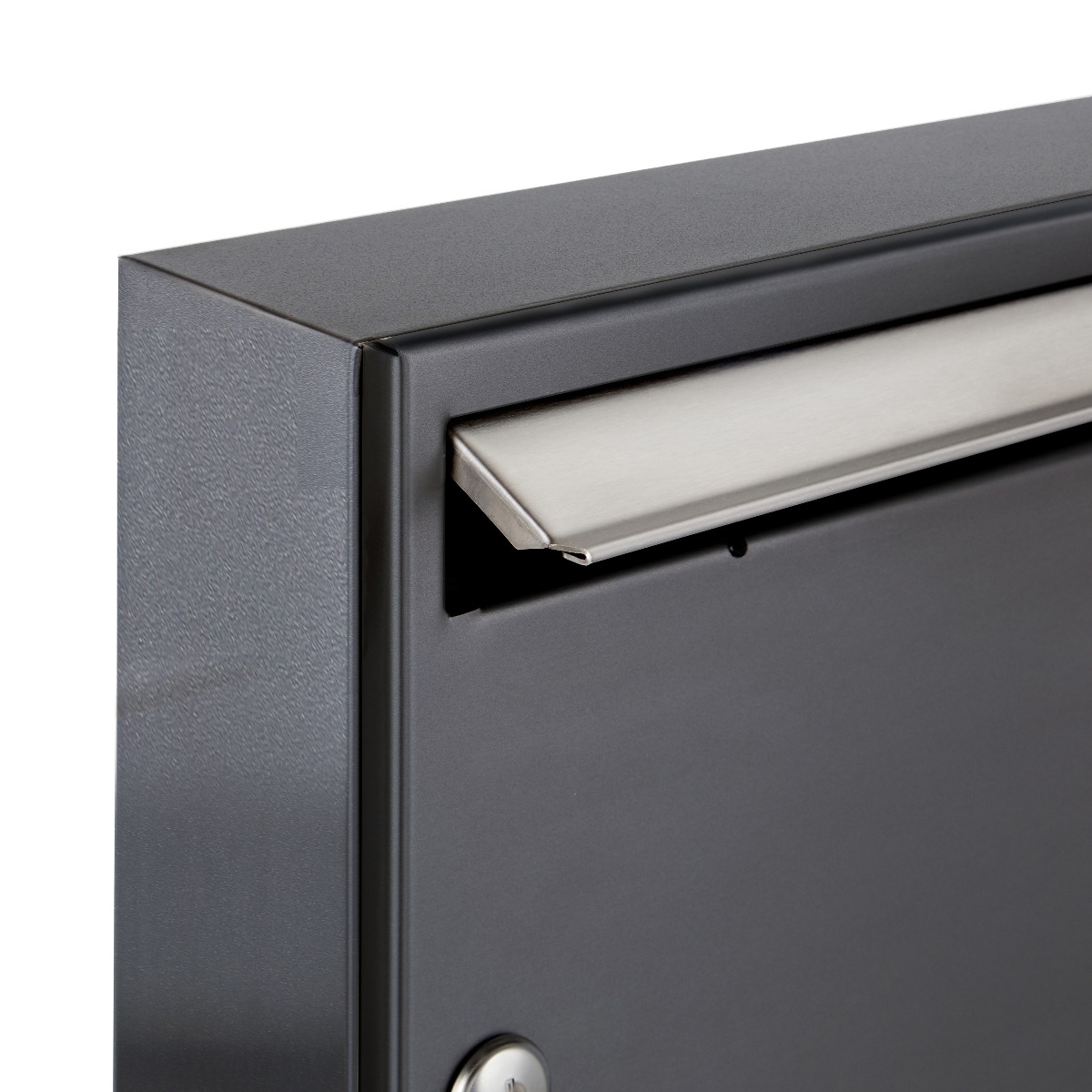 16 Sistema di cassette per le lettere da appoggio 4x4 Design BASIC 382 AP - acciaio inox RAL 7016 grigio antracite