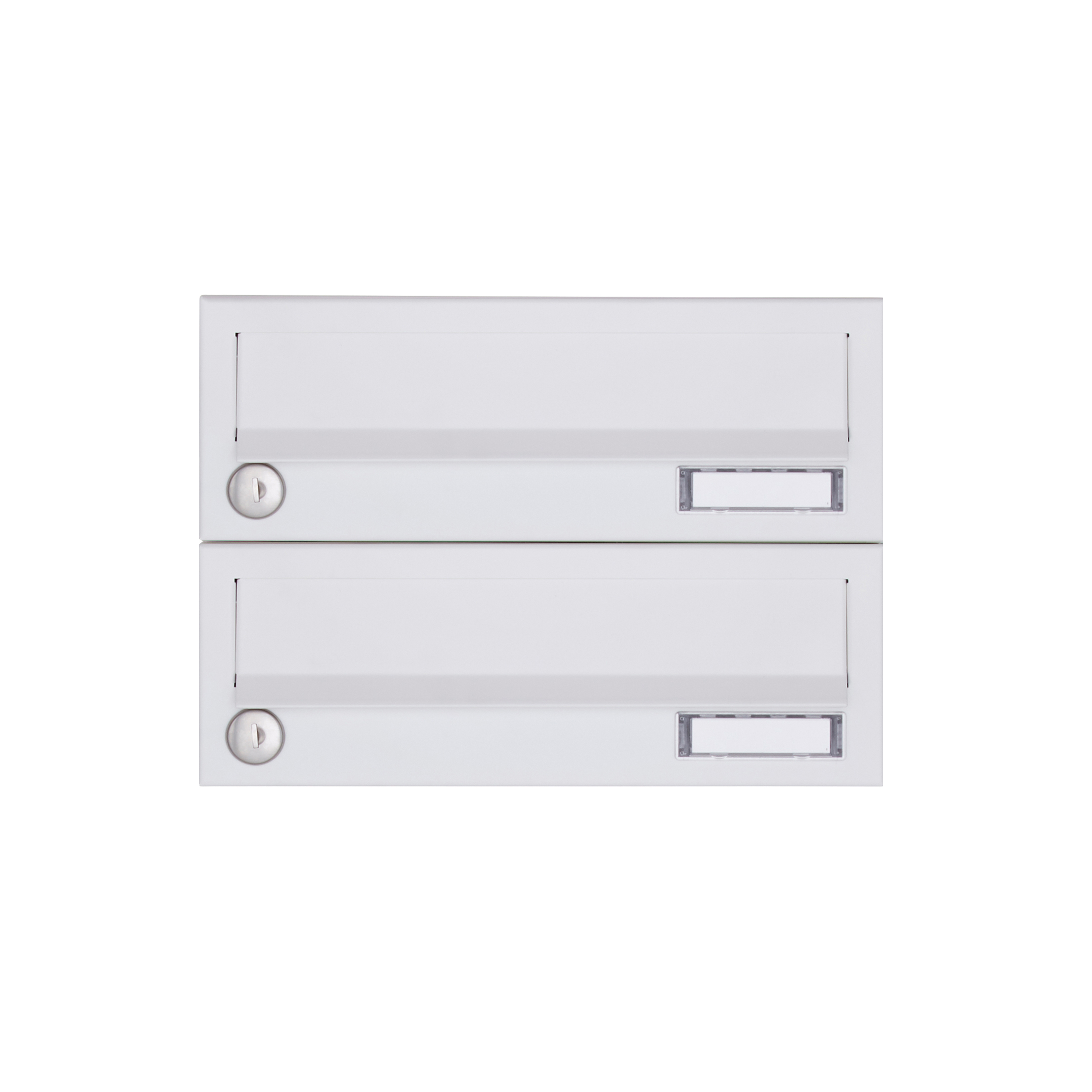 2er Aufputz Briefkastenanlage Design BASIC 385A-9016 AP - RAL 9016 verkehrsweiß 2er Aufputz Briefkastenanlage Design BASIC 385A-9016 AP - RAL 9016 verkehrsweiß
