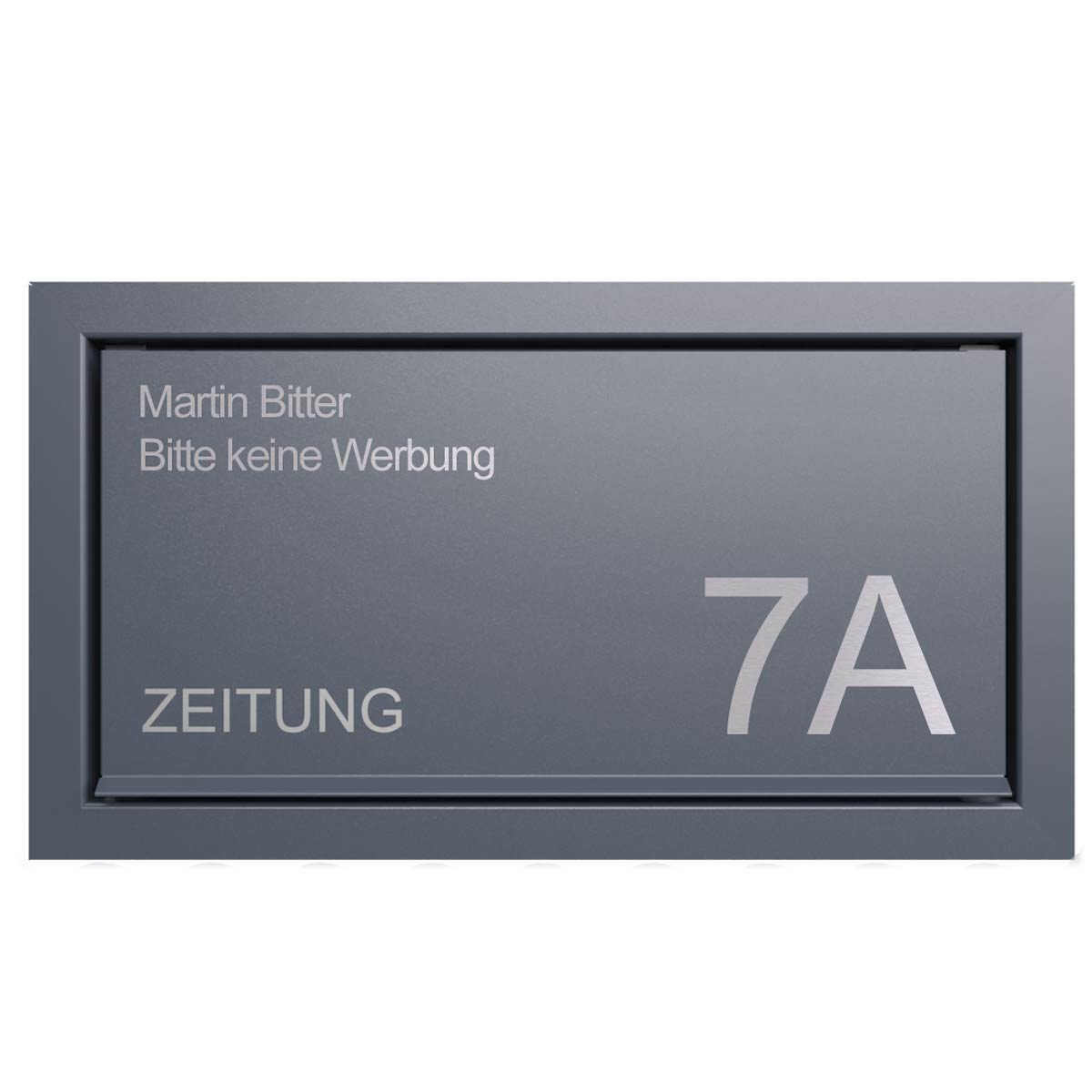 c4fba316f35e606132f1aaec706e54761b311580 Design flush-mounted newspaper box GOETHE UP - RAL of your choice