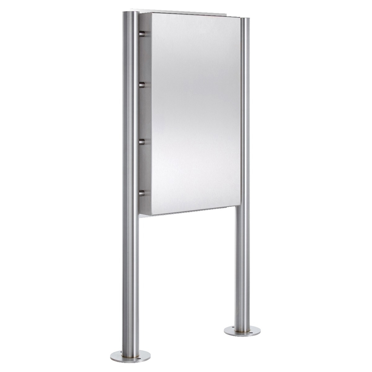 Buzón exento de acero inoxidable Designer BIG - RAL 7016 gris antracita estructura fina mate - GIRA System 106 - VIDEO juego completo