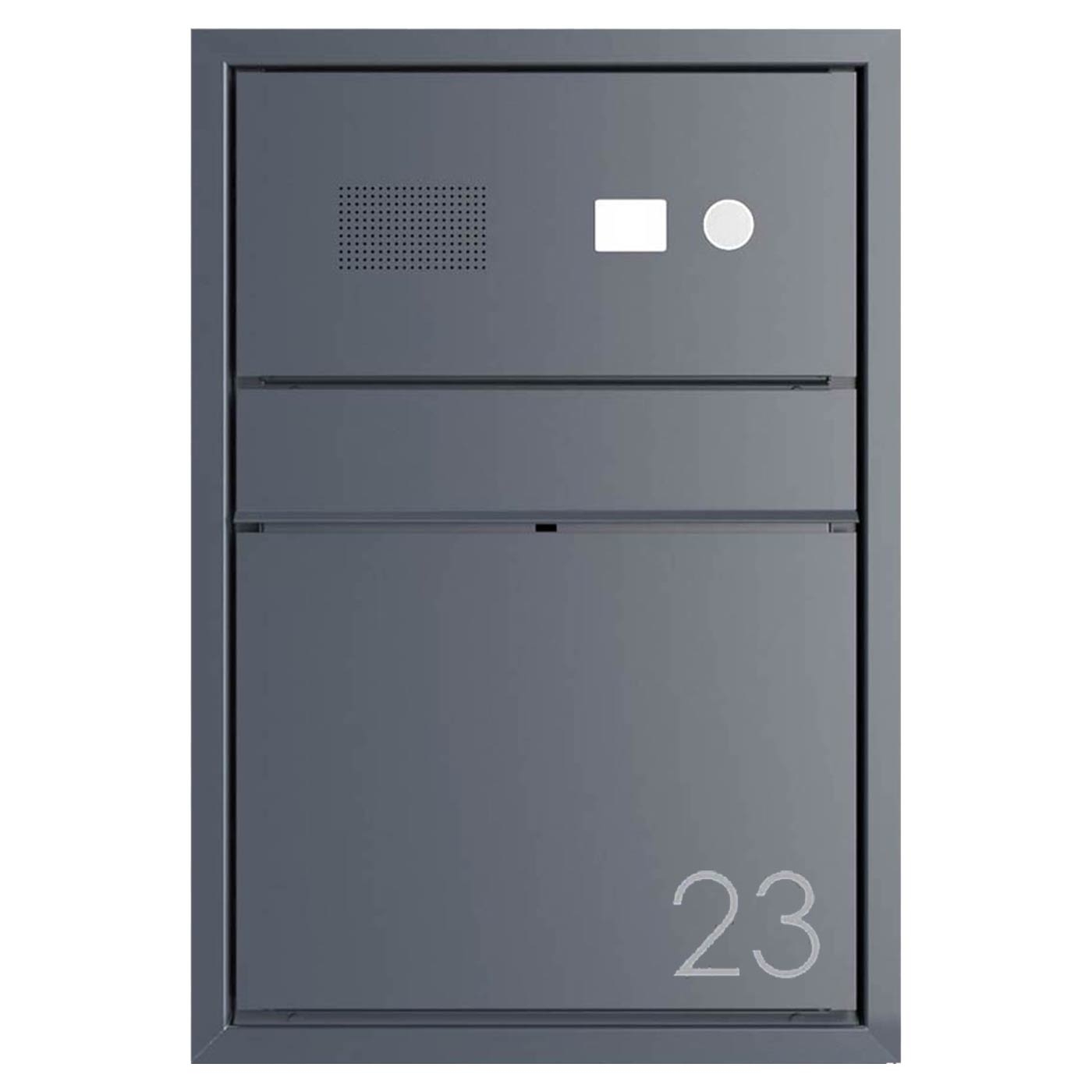 Cassetta per le lettere da incasso di design GOETHE UP - RAL a scelta - Scatola per citofono - INDIVIDUALE