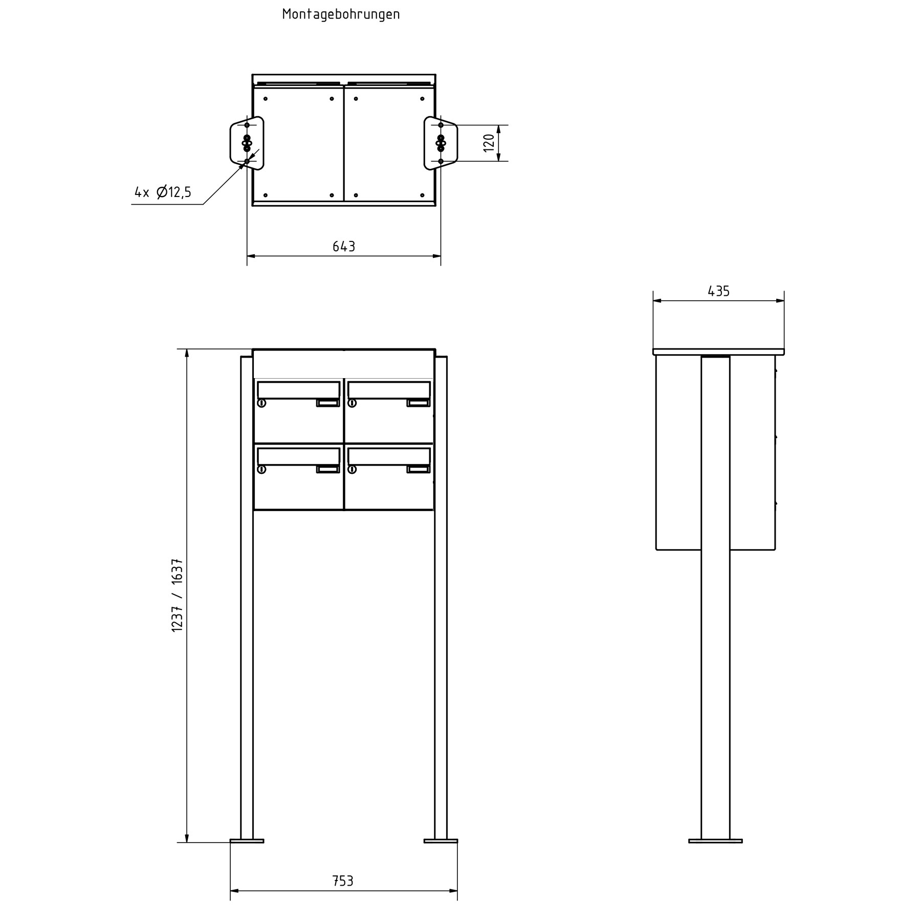 4er 2x2 Standbriefkastenanlage Design BASIC Plus 385XP ST-T - LED Beschriftung - RAL nach Wahl 4er 2x2 Standbriefkastenanlage Design BASIC Plus 385XP ST-T - LED Beschriftung - RAL nach Wahl