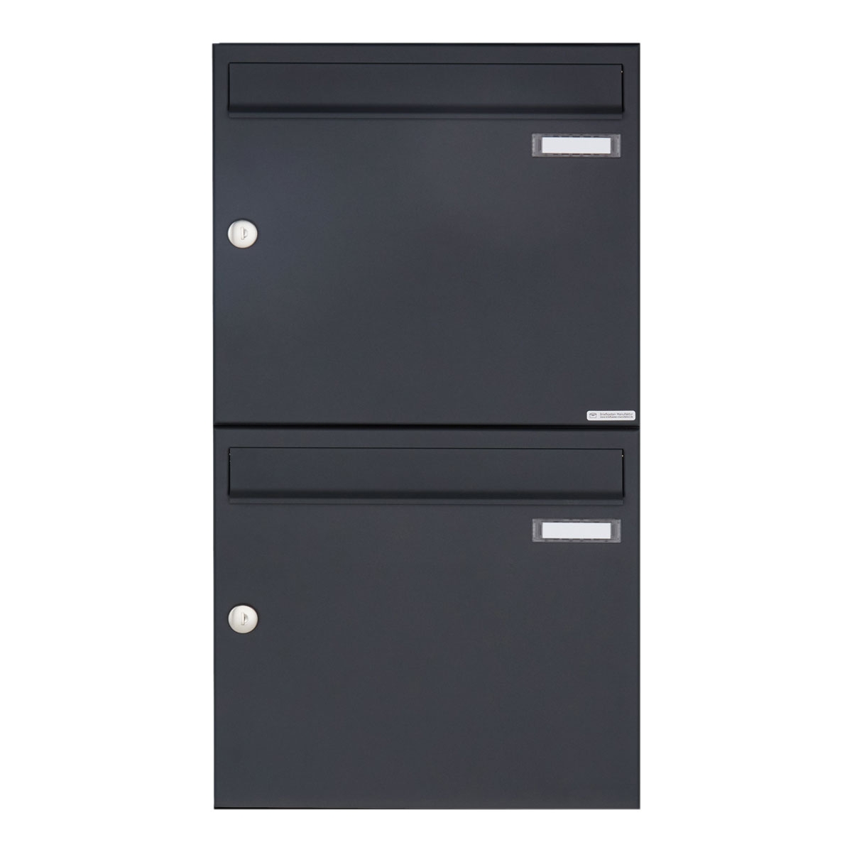 2er 1x2 Aufputz Briefkasten Design BASIC 382A AP - RAL 7016 anthrazitgrau 2er 1x2 Aufputz Briefkasten Design BASIC 382A AP - RAL 7016 anthrazitgrau