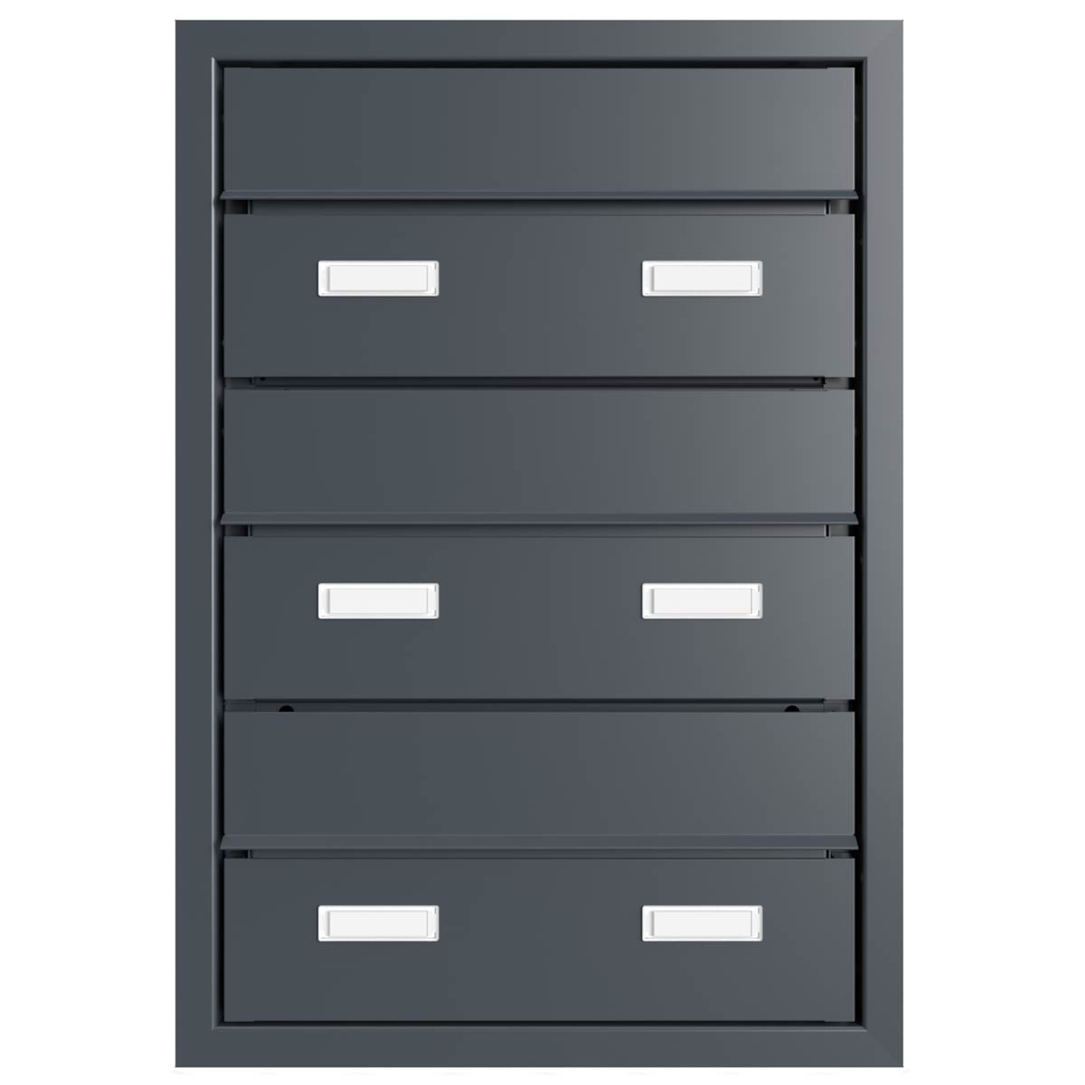 3er 1x3 design letterbox GOETHE MDW with nameplate - RAL of your choice 3er 1x3 design letterbox GOETHE MDW with nameplate - RAL of your choice