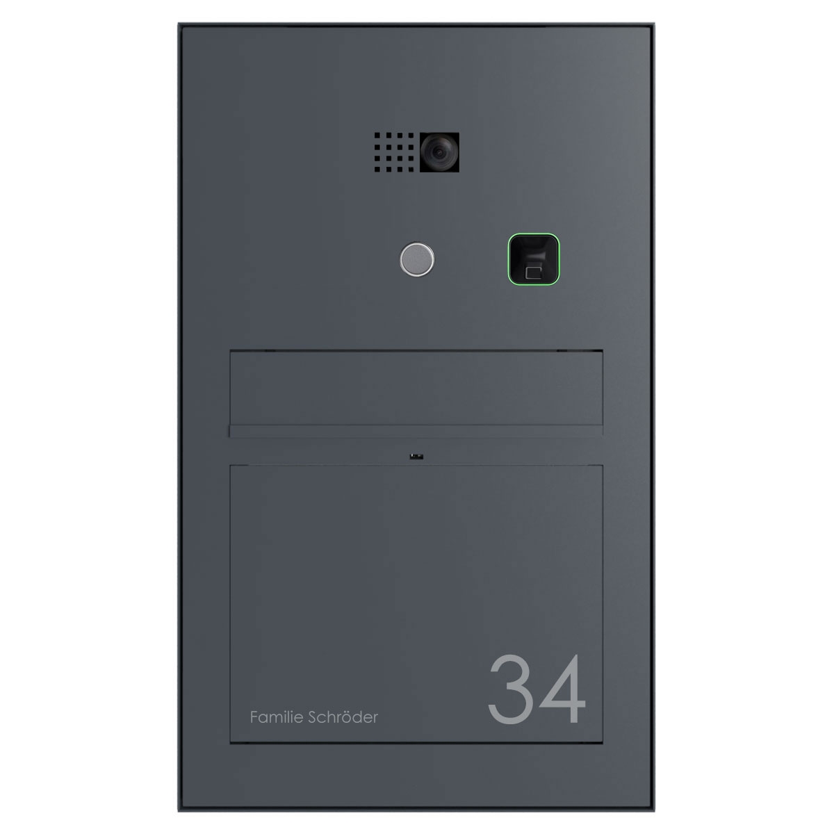 Design-brievenbus opbouw GRIMM - kleur naar keuze met COMELIT Ultra - VIDEO-SET