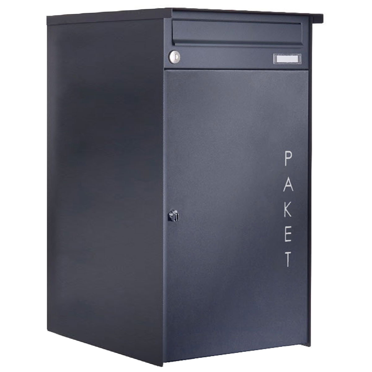 Edelstahl Aufputz Paketbriefkasten BASIC Plus 863X AP mit Paketfach 550x370 in RAL nach Wahl Edelstahl Aufputz Paketbriefkasten BASIC Plus 863X AP mit Paketfach 550x370 in RAL nach Wahl