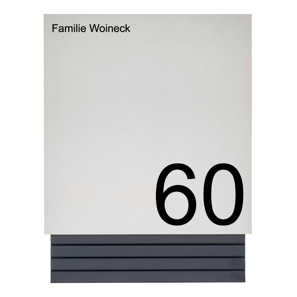 Boîte aux lettres design SCHILLER SMALL VA7016 - acier inoxydable V2A & RAL 7016 Boîte aux lettres design SCHILLER SMALL VA7016 - acier inoxydable V2A & RAL 7016
