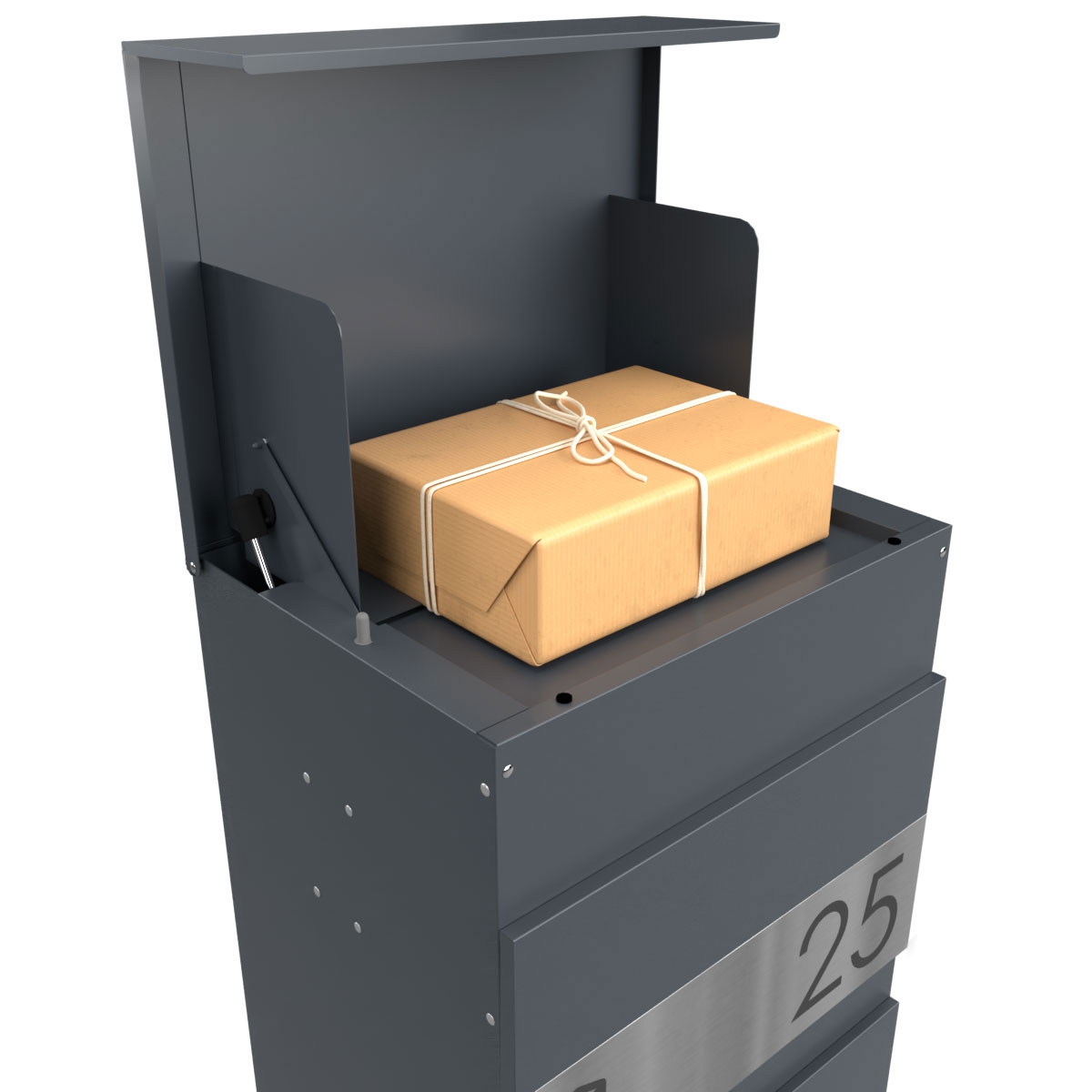 Floor-standing letterbox KLEIST Edition - Design Elegance 1 - RAL 7016 anthracite grey Floor-standing letterbox KLEIST Edition - Design Elegance 1 - RAL 7016 anthracite grey