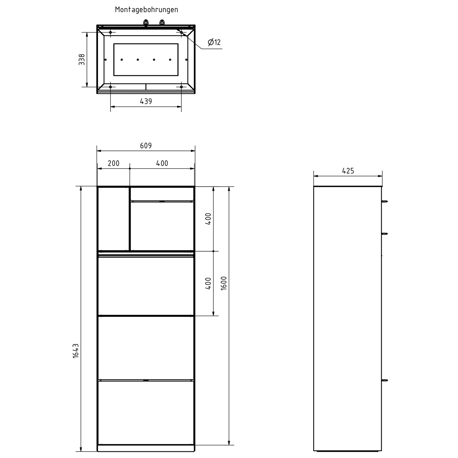 Boîte à paquets design indépendante GOETHE avec boîte fonctionnelle - système de sas - RAL au choix Boîte à paquets design indépendante GOETHE avec boîte fonctionnelle - système de sas - RAL au choix