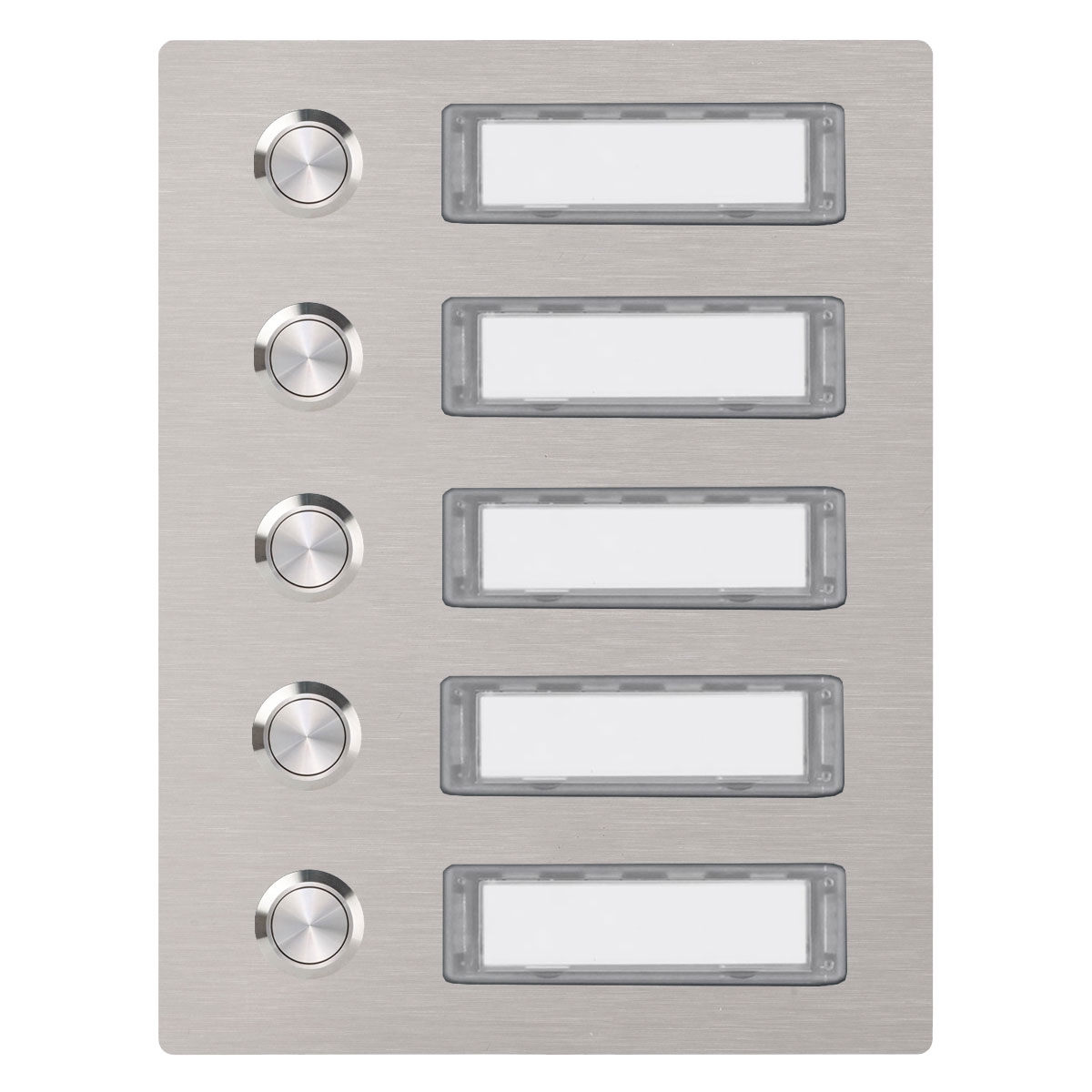 e2a77d7e57a1abb8b81c62ba7434b8fa3dc79701 Stainless steel bell plate 150x190 BASIC 422 with name plate - 5 parties