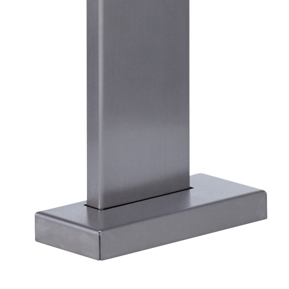 Rosetón liso, rectangular 124x230, acero inoxidable V2A, pulido Rosetón liso, rectangular 124x230, acero inoxidable V2A, pulido