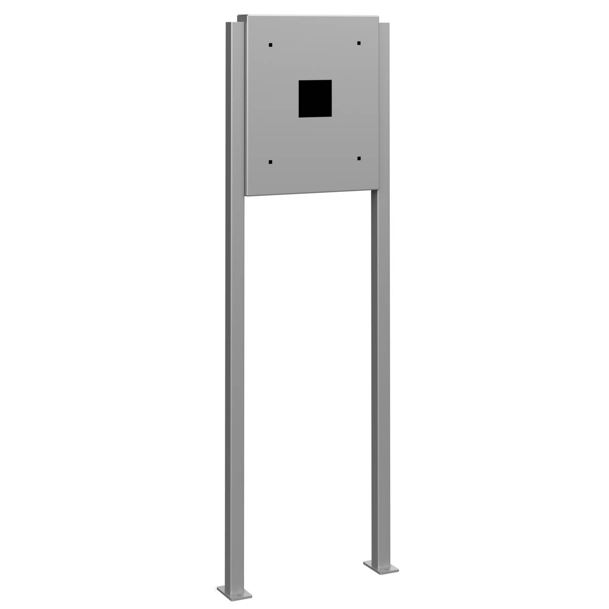 Stainless steel pedestal BASIC 605 ST-Q - Wallbox prepared - polished stainless steel Stainless steel pedestal BASIC 605 ST-Q - Wallbox prepared - polished stainless steel