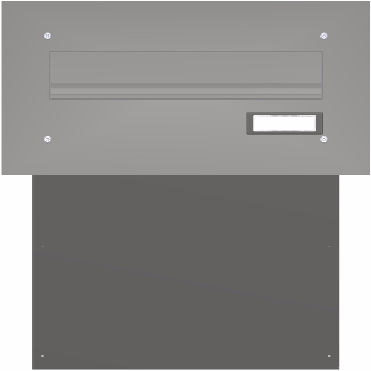 Mauerdurchwurf Briefkasten BASIC 622 pulverbeschichtet - 1 Partei Mauerdurchwurf Briefkasten BASIC 622 pulverbeschichtet - 1 Partei