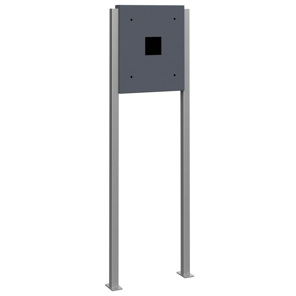 34f8bea9157a765d7b0c7e82c04c442d7f7d1e29 Stainless steel pedestal BASIC 605 ST-Q - Wallbox prepared - BI-Color - RAL of your choice