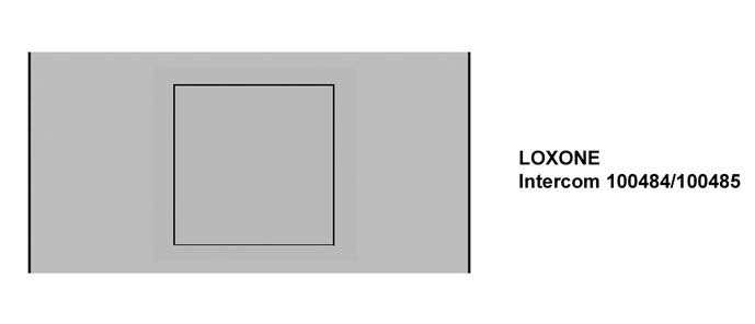 LOXONE Intercom 1x1 vorbereitet (ohne Kamera)