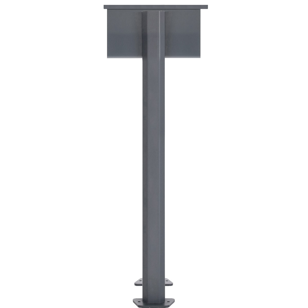 2er Briefkastenanlage freistehend Design BASIC Plus 385XP ST-T - Edelstahl-RAL nach Wahl