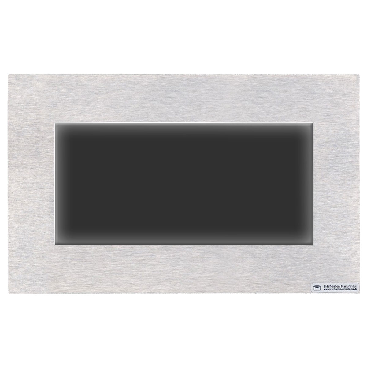 214727420cd863ef8b40725f9f0e609766a3bffb Stainless steel front panel for flush-mounted installation of GIRA System 106 - 2-gang prepared - Horizontal