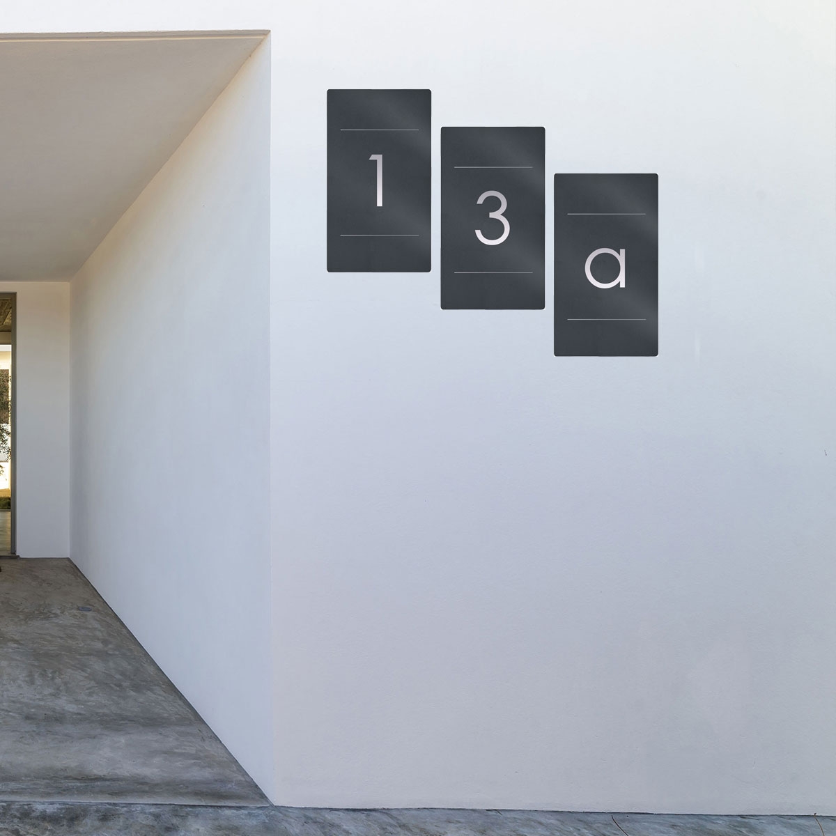 fe664ba164585608017536e1db7dd13a1be50aba Señal de número de casa de acero inoxidable Elegance 423AV2 395x225 - RAL a elegir