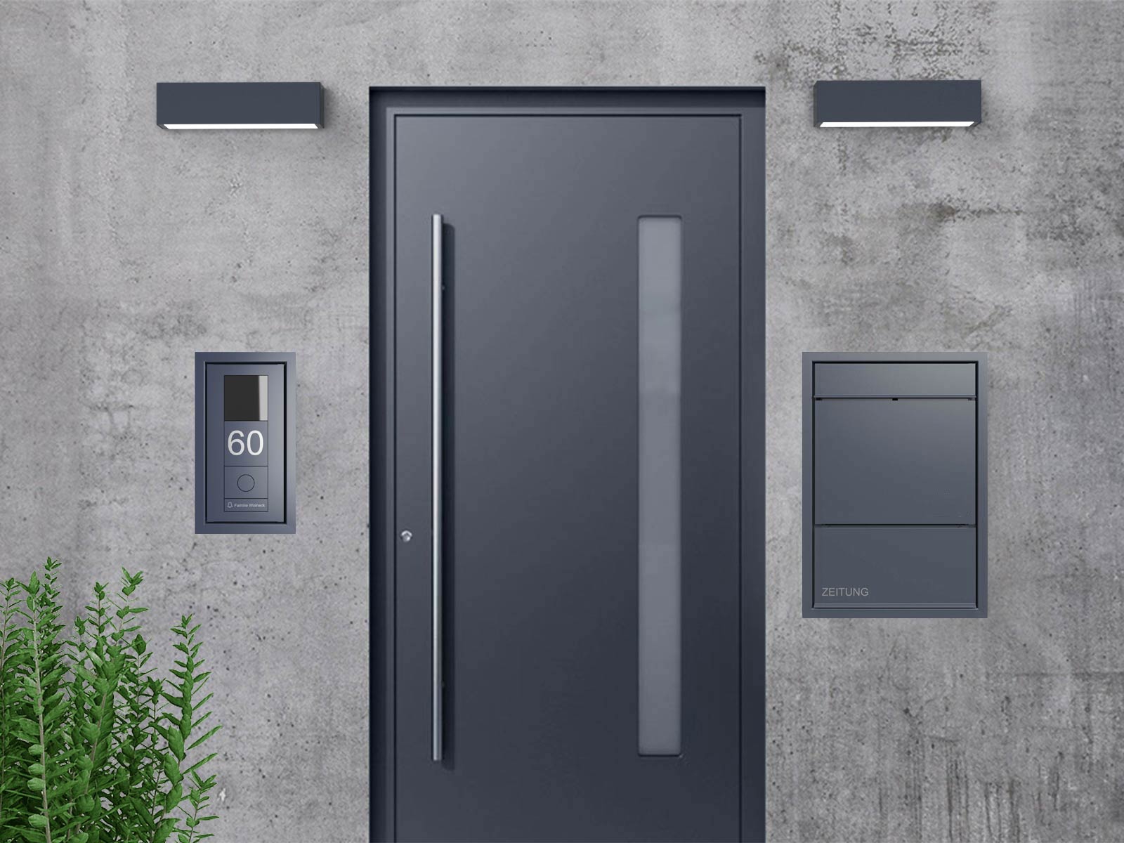 Design Unterputz Türstation GOETHE UP mit GIRA System 106 - VIDEO Komplettset - RAL nach Wahl Design Unterputz Türstation GOETHE UP mit GIRA System 106 - VIDEO Komplettset - RAL nach Wahl