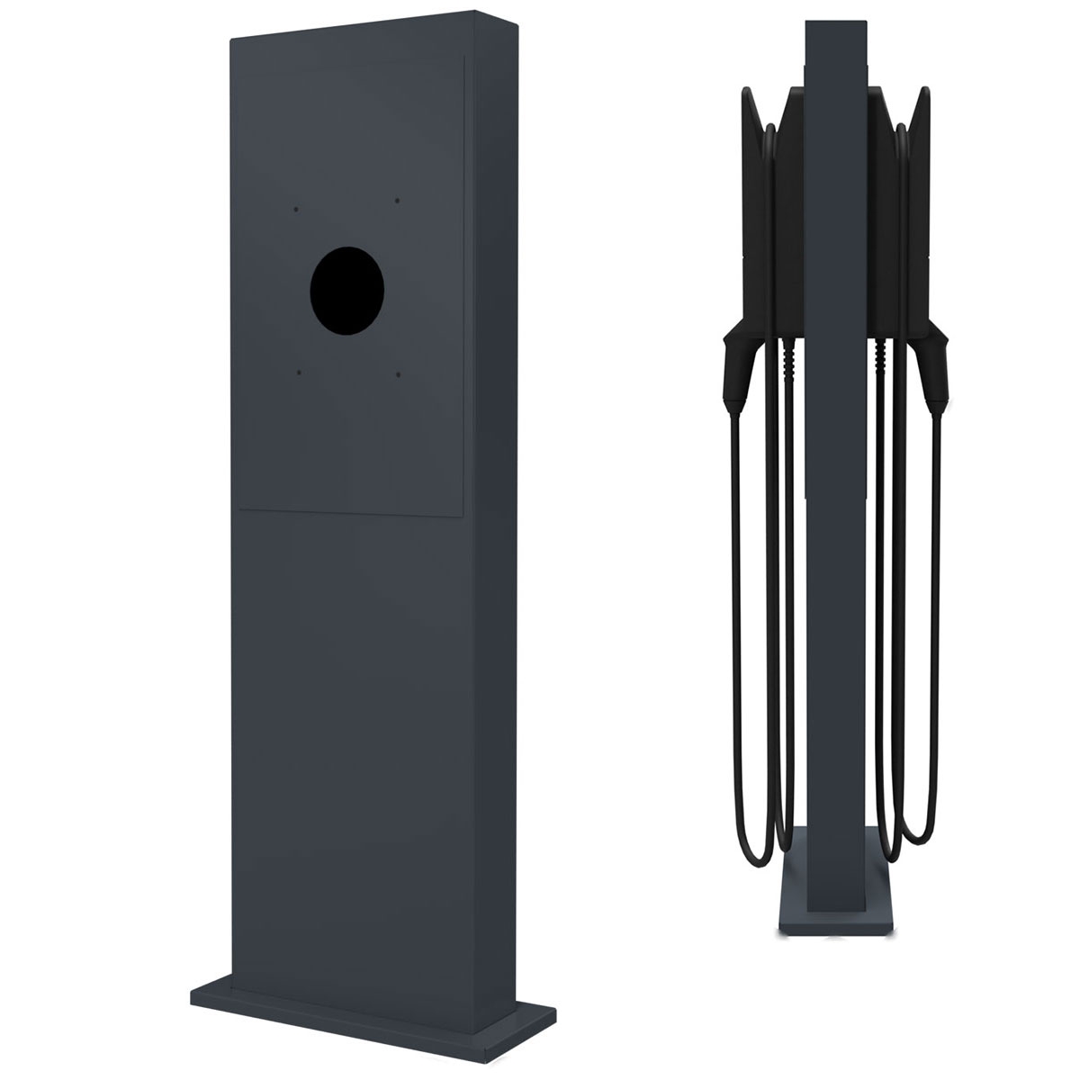 Edelstahl Stele GRIMM 605 BIG für zwei Wallboxen - Individuelle Wallbox vorbereitet - RAL nach Wahl Edelstahl Stele GRIMM 605 BIG für zwei Wallboxen - Individuelle Wallbox vorbereitet - RAL nach Wahl