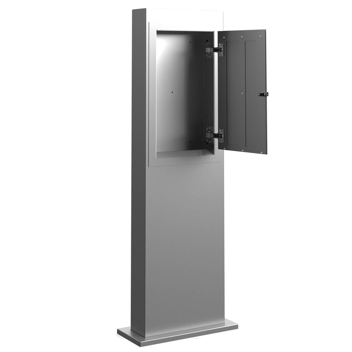 Energy profile GRIMM 605 BIG with distribution box closed - SCHUKO - CEE - polished stainless steel Energy profile GRIMM 605 BIG with distribution box closed - SCHUKO - CEE - polished stainless steel