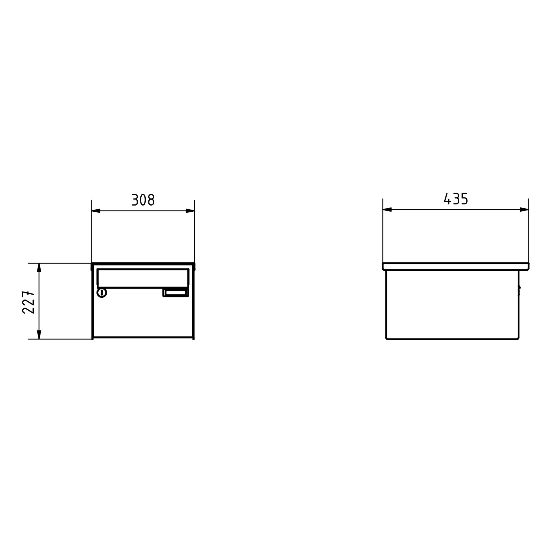 1er Aufputz Briefkastenanlage Design BASIC Plus 385 XA 220 - Edelstahl - RAL nach Wahl 1er Aufputz Briefkastenanlage Design BASIC Plus 385 XA 220 - Edelstahl - RAL nach Wahl