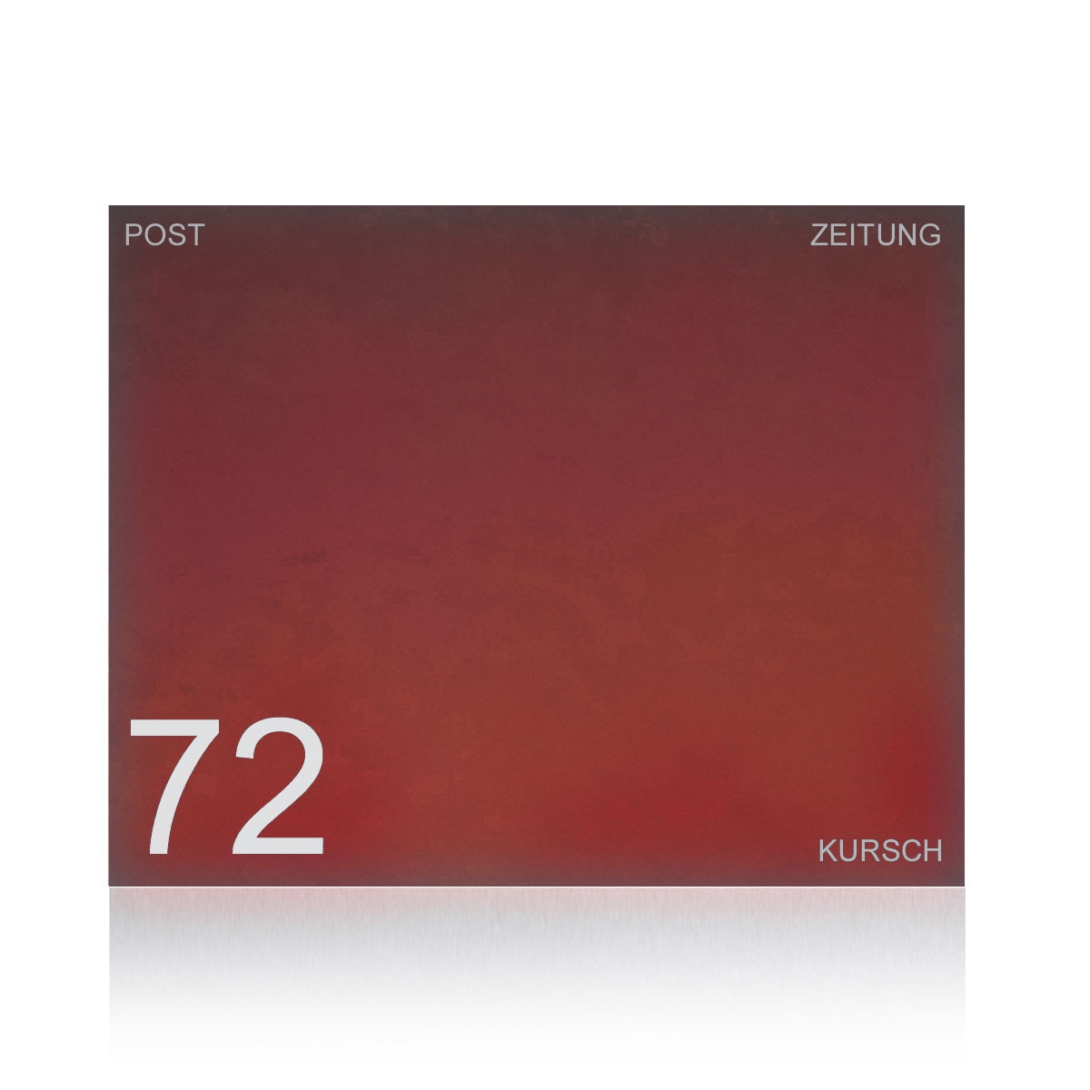 5fb0aec5d162cb55fddedd5e3c654d54831c2c8c Design letterbox with newspaper compartment SCHILLER BIG VA7016 - stainless steel V2A, powder-coated in RAL of your choice