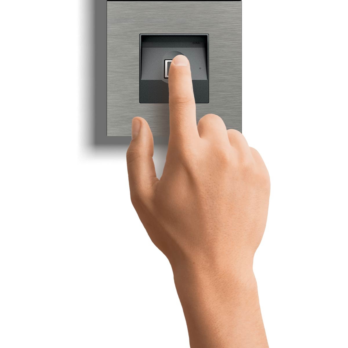 12cf6dccfc1478122ec8affaf7b52ad4af493ce5 Gira System 106 Keyless In fingerprint module - V2A stainless steel, polished