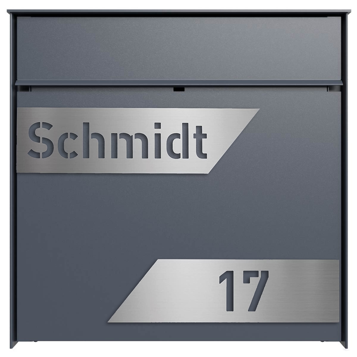 Design Aufputz Briefkasten GOETHE AP - LaserCut Edition - RAL nach Wahl Design Aufputz Briefkasten GOETHE AP - LaserCut Edition - RAL nach Wahl