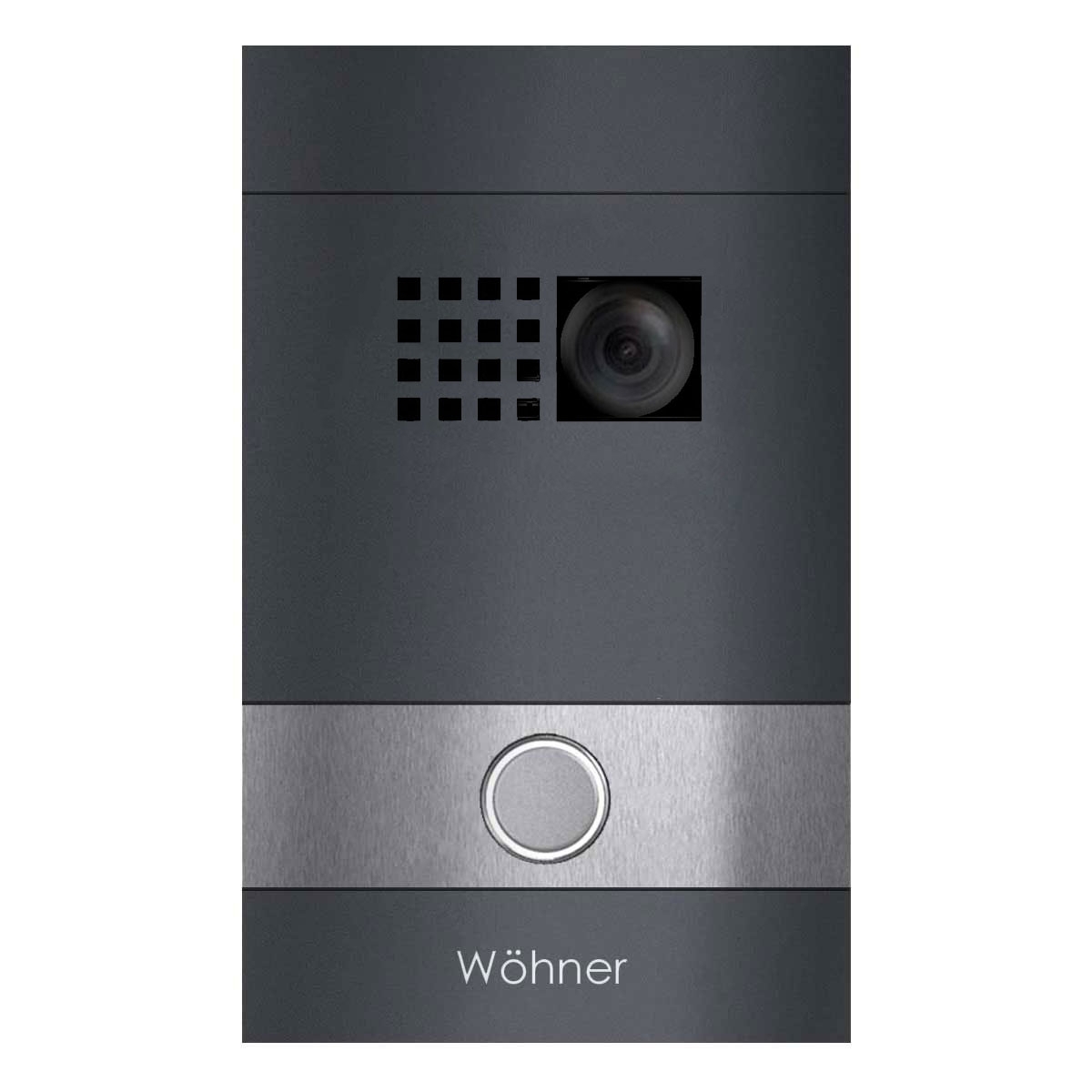 Video Türstation DIVISION 530S - RAL Farbe mit Edelstahlapplikation - Comelit Ultra VIDEO Komplettset Wifi