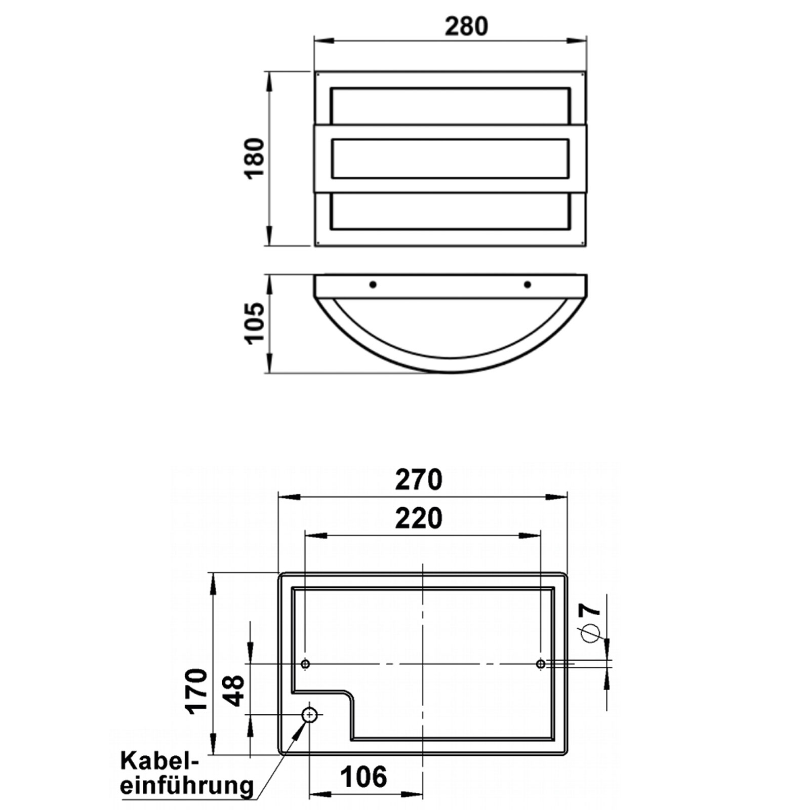 04383c9b68f0ea4c66fcc45452a5adb249dc58ad Design wall light ZUSE 280x180 bi-colour - polished stainless steel - RAL of your choice