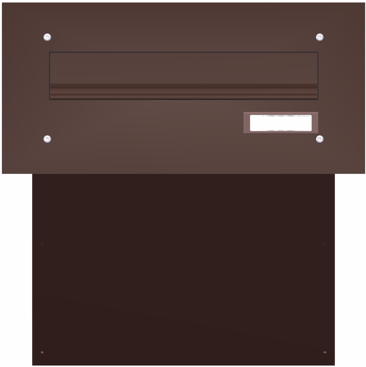 Mauerdurchwurf Briefkasten BASIC 622 pulverbeschichtet - 1 Partei Mauerdurchwurf Briefkasten BASIC 622 pulverbeschichtet - 1 Partei