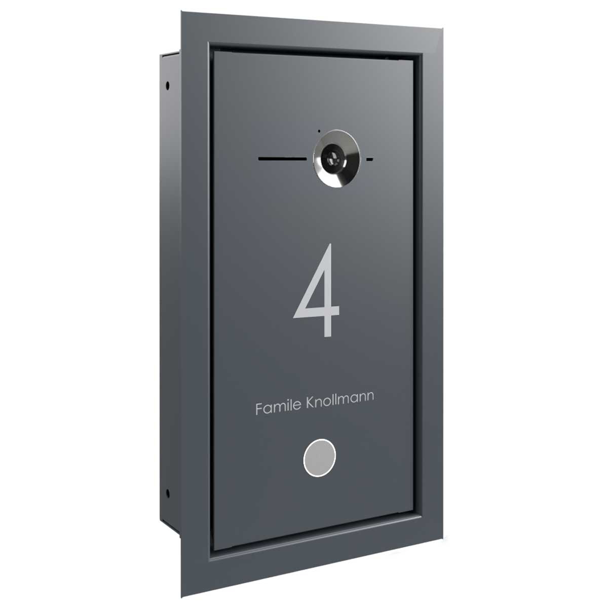 Design video door intercom GOETHE UP with COMELIT Switch - VIDEO complete set - RAL of your choice Design video door intercom GOETHE UP with COMELIT Switch - VIDEO complete set - RAL of your choice