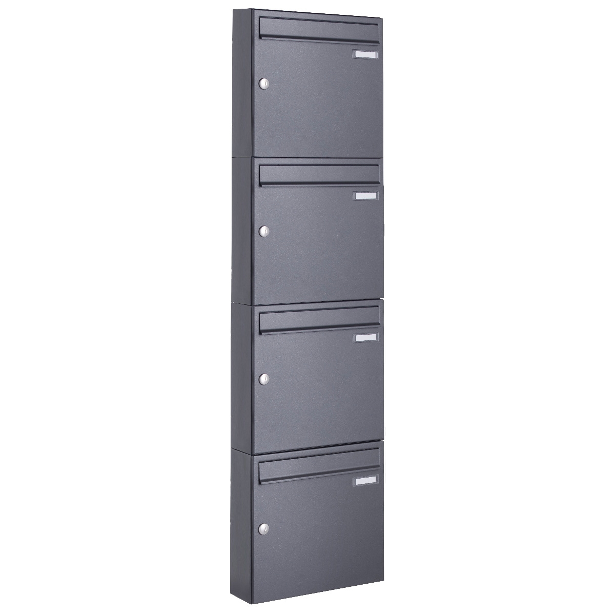 4er 1x4 surface-mounted letterbox design BASIC 382A AP - DB703 micaceous iron ore