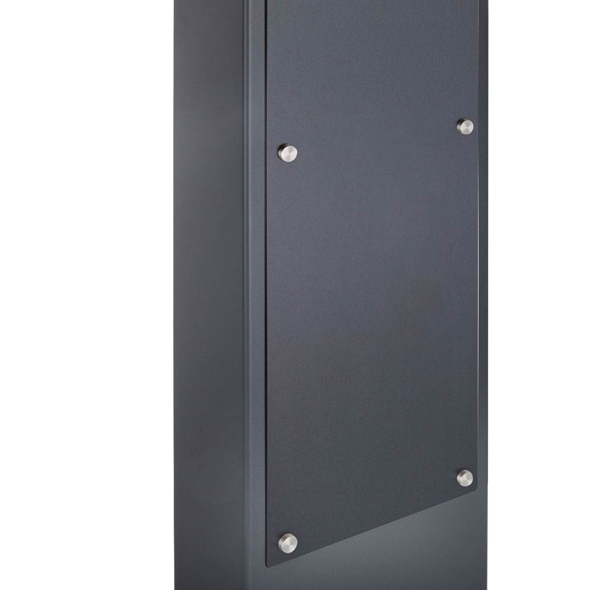 7d1511455b74ccf61ebb130bbb91222079843c91 Stainless steel video doorbell pedestal designer - RAL of your choice - COMELIT Ultra Touch - complete set