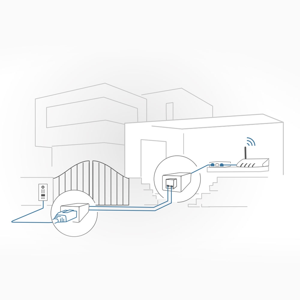 Convertisseur PoE Ethernet 2 fils DoorBird A1071 Convertisseur PoE Ethernet 2 fils DoorBird A1071