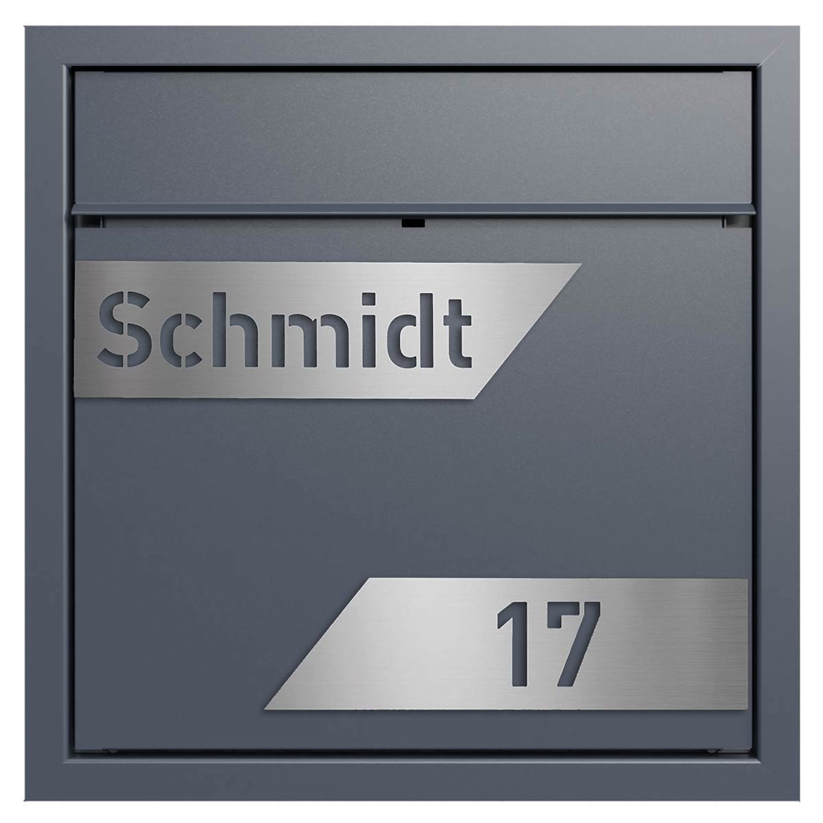 Design Unterputz Briefkasten GOETHE UP - LaserCut Edition - RAL nach Wahl Design Unterputz Briefkasten GOETHE UP - LaserCut Edition - RAL nach Wahl