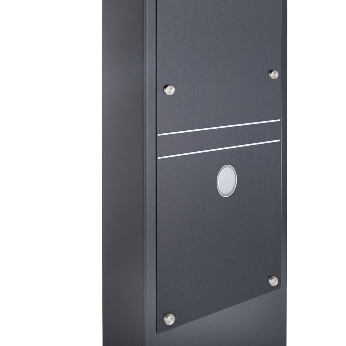 5e557289aa1c5f9dc67287f772baf0a81a5244f2 Doorbell pedestal Designer - Stainless steel V2A - RAL of your choice - Comelit VIDEO complete set Wifi