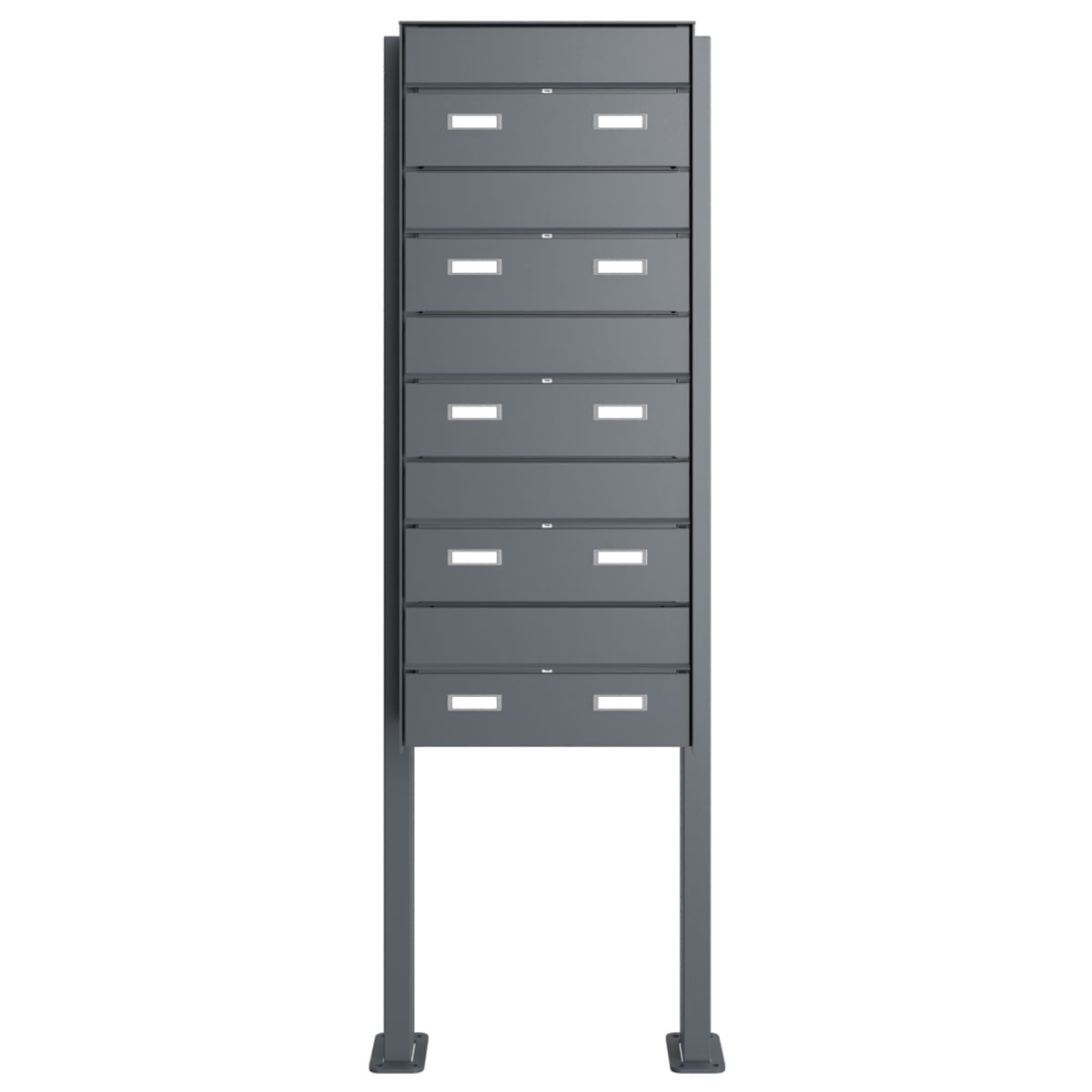 5er 1x5 Briefkastenanlage freistehend GOETHE ST-Q-400 - RAL nach Wahl 5er 1x5 Briefkastenanlage freistehend GOETHE ST-Q-400 - RAL nach Wahl