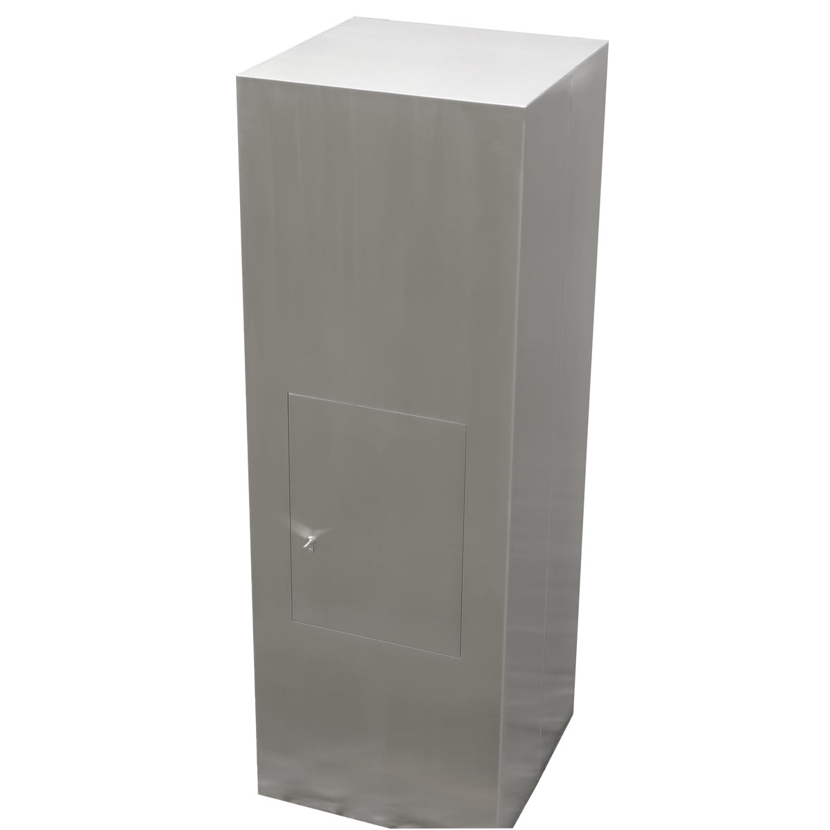 Sicherheits Standbriefkasten Typ 174B - Extra Volumen - Edelstahl geschliffen - Entnahme rückseitig Sicherheits Standbriefkasten Typ 174B - Extra Volumen - Edelstahl geschliffen - Entnahme rückseitig